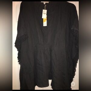 NWT -Lane Bryant - C & C California -  Charcoal Beach Kaftan -